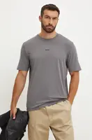 Tričko BOSS ORANGE TChup šedá barva, s potiskem, 50473278