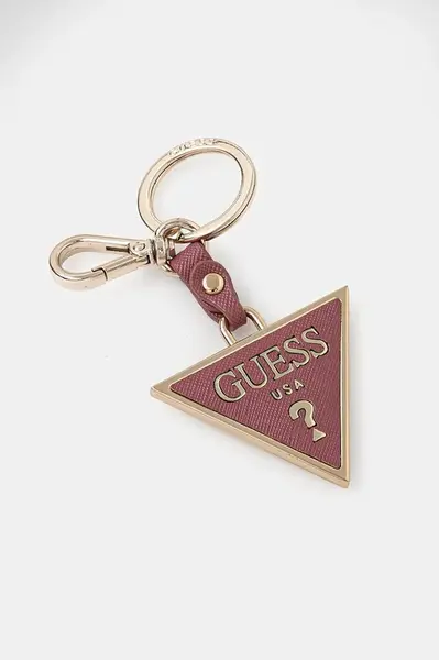 Přívěsek Guess růžová barva