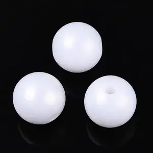 Rubberized Style Rainbow Opaque Acrylic Beads