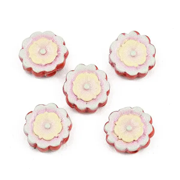 Printed Cinnabar Beads