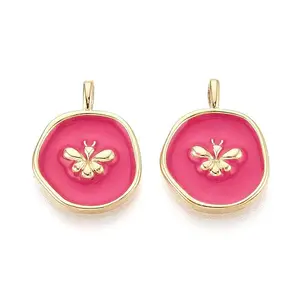 Brass & Enamel Pendants