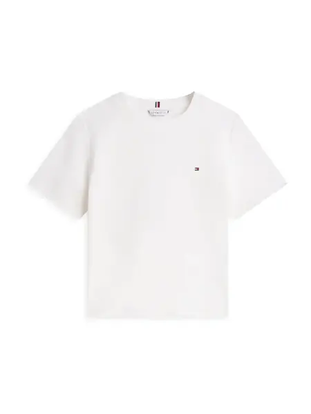 TOMMY HILFIGER Tričko 'Boxy Interlock'  biela