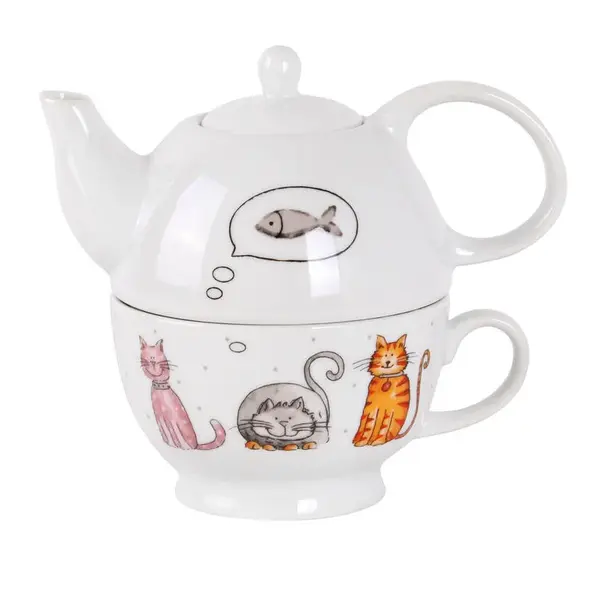 Sada na čaj KOČKY Tea For One