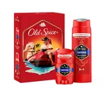 Old Spice Xmass sada Captain tuhý deodorant a sprchový gel 50 ml + 250 ml