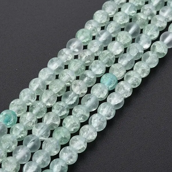 Crackle Glass Beads Strands