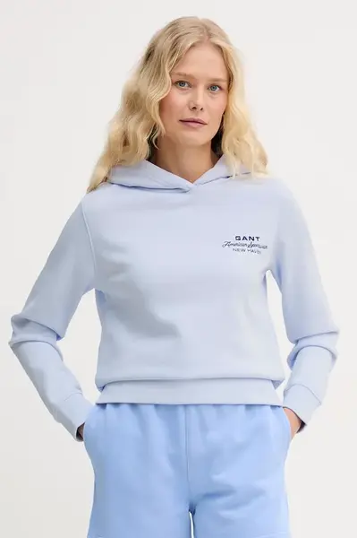 Gant mikina s kapucí dámská bavlněná