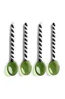 Sada lžiček &k amsterdam Spoon Duet Green 4-pack