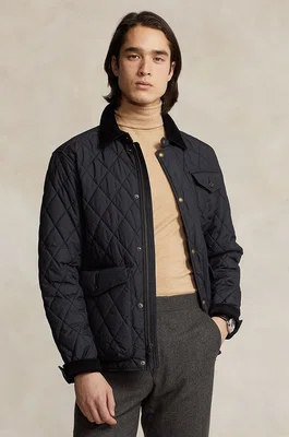Bunda Polo Ralph Lauren pánská, tmavomodrá barva, přechodná