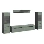 Livetastic OBÝVACÍ STĚNA šedá, šedozelená