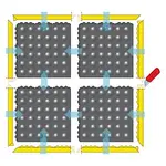 Antistatická podložka Skywalker, ženská hrana, 10 x 91 cm