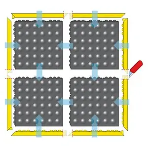 Antistatická podložka Skywalker, ženská hrana, 10 x 91 cm