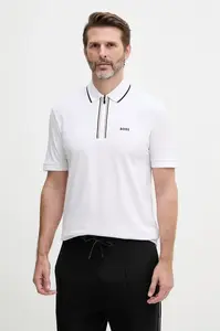 BOSS Green polo pánské bavlněné s elastanem