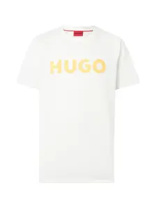 HUGO Tričko 'Dulivio'  nebielená / medová