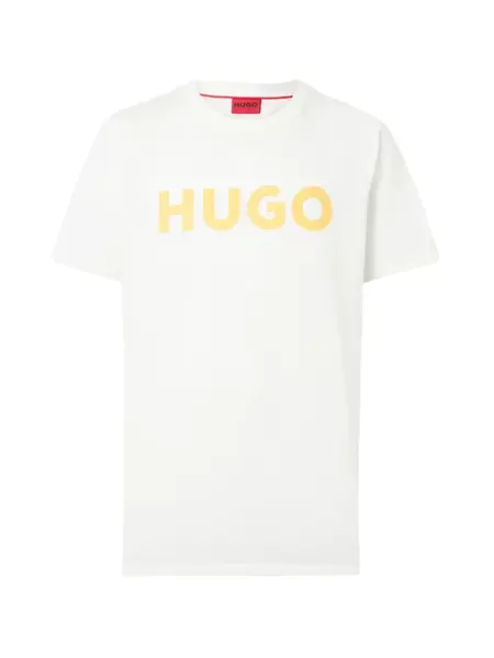HUGO Tričko 'Dulivio'  nebielená / medová