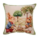 Gobelínový povlak na polštářek ZAJÍČCI 45 x 45 cm