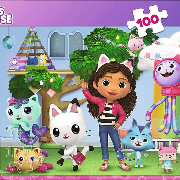 Puzzle Gábinin kouzelný domek 100 dílků
