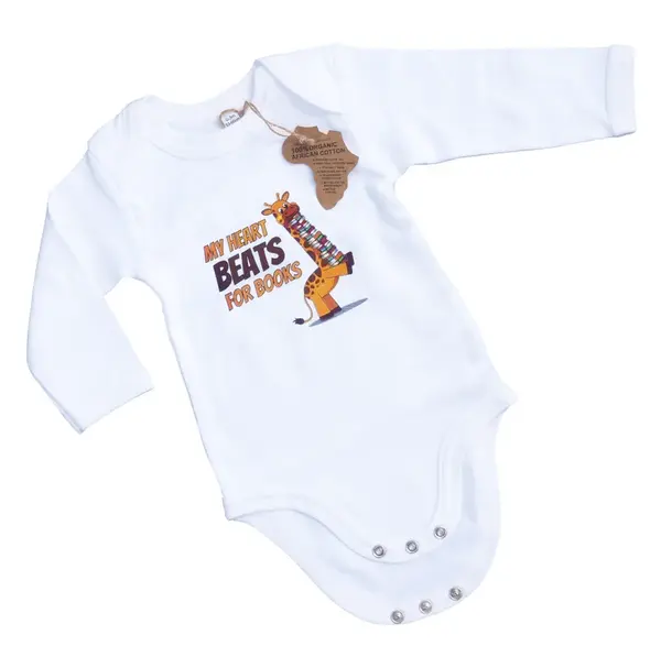 Knihomolské dětské body (100% česaná organická bavlna)