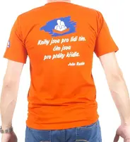 Pánské tričko s citátem oranžové M KNIHCENTRUM.cz