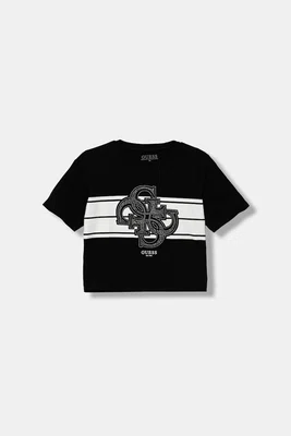 Dětské tričko Guess černá barva, J5YI09 K6YW4