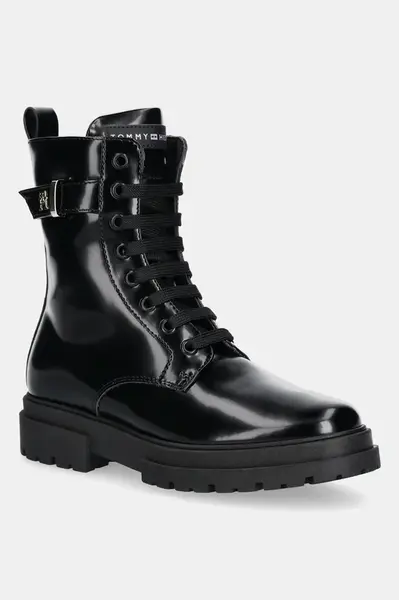 Dětské boty Tommy Hilfiger černá barva, T4A5-34028
