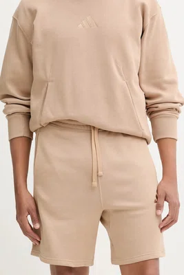 Kraťasy adidas All SZN pánské, béžová barva, JX5106