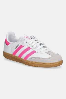 Dětské tenisky adidas Originals SAMBA OG bílá barva, JQ2827