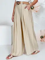 Dámské široké kalhoty MIRELOU béžové