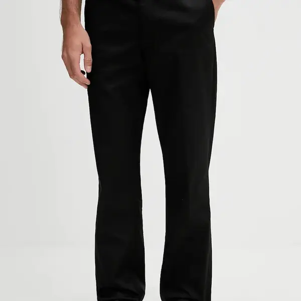 Kalhoty Michael Kors pánské, černá barva, ve střihu chinos, CT53054HVS