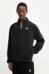 Mikina adidas Originals Spacer Drill TT pánská, černá barva, s aplikací, JW5958