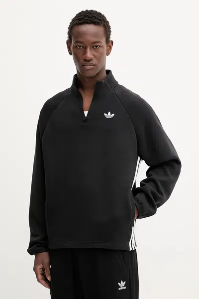Mikina adidas Originals Spacer Drill TT pánská, černá barva, s aplikací, JW5958