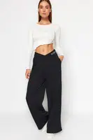 Dámské tepláky Trendyol TWOAW23PL00389/Black