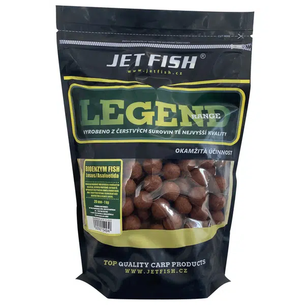 Jet fish boilie legend bioenzym fish + a.c. losos-250 g 24 mm