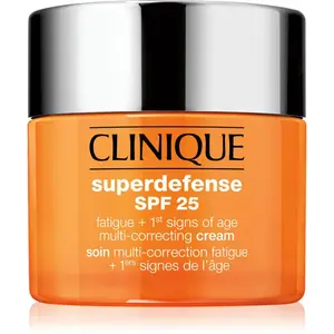 Clinique Superdefense™ SPF 25 Fatigue + 1st Signs Of Age Multi-Correcting Cream krém proti prvním známkám stárnutí pro suchou a smíšenou pleť SPF 25 5