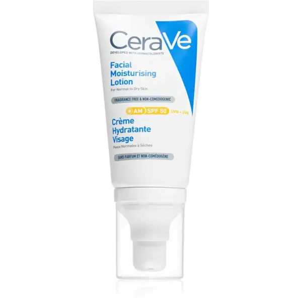 CeraVe Moisturizers Facial Moisturising Lotion intenzivní hydratační péče SPF 50 52 ml