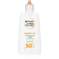 Garnier Ambre Solaire Super UV Hyaluronic Acid lehký ochranný fluid s hydratačním účinkem SPF 50+ 40 ml