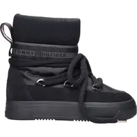 Tommy Hilfiger TOMMYTECH LOGOTAPE SNOWBOOT WARM Dámské sněhule, černá, velikost