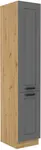 Vysoká potravinová skříňka Luna 40 DK-210 2F Barva korpusu: Dub artisan, Barva dvířek: Dust Grey
