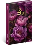 Týdenní magnetický diář 2026 Fialové květy