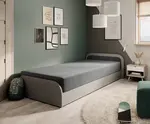 Postel Parys 90 Barva korpusu: Šedá, látka: Sawana 21, Varianty: Pravá - úložný prostor