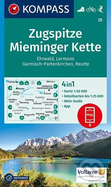 Zugspitze, Mieminger Kette (WK 25 (mierka 1:50 000))