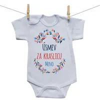 Boodyy Body s krátkym rukávom Úsmev za kraslicu 74 (6-9 mesiacov)