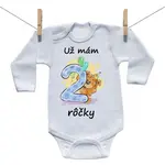 Boodyy Body s dlhým rukávom Už mám 2 rôčky 80 (9-12 mesiacov)