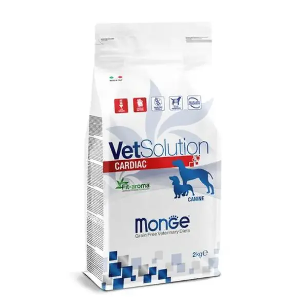 MONGE VetSolution Dog Cardiac 2kg diétne suché krmivo pre psov na udržanie správnej činnosti srdca
