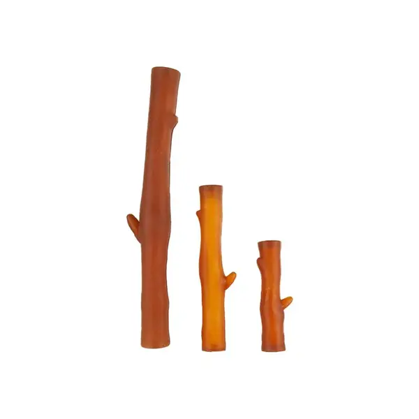 Hračka pískacia palička zo 100% organickej gumy CHUCKLE CITY malá