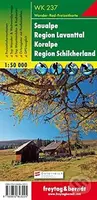 WK 237 Saualpe, Region Lavanttal, Koralpe, Region Schilcherland, Wanderkarte 1:50.000/mapa