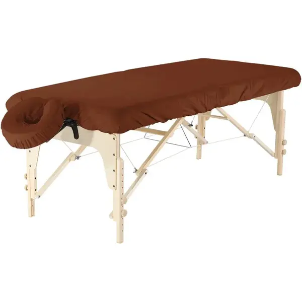 Set napínacia plachta Fabulo na masážny stôl a podhlavník z mikrovlákna Farba: čokoládová