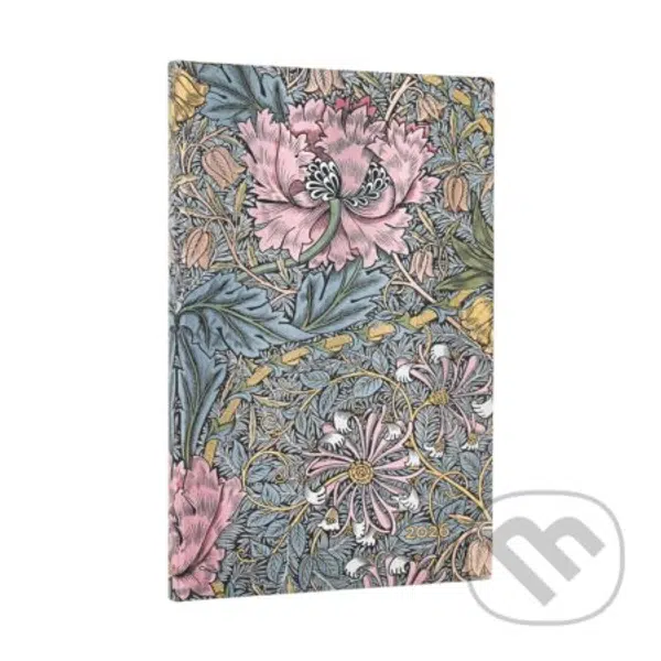 Paperblanks - týždenný diár Morris Pink Honeysuckle 2026
