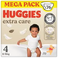 HUGGIES® Extra Care 4 BOX, 76 ks