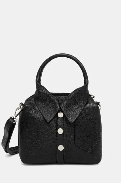 Kožená kabelka Answear.LAB černá barva