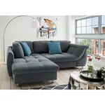 Livetastic ROHOVÁ ROZKLÁDACÍ POHOVKA, textil, antracitová